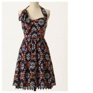 Anthropologie Edme & Esyltte Primula Halter Dress